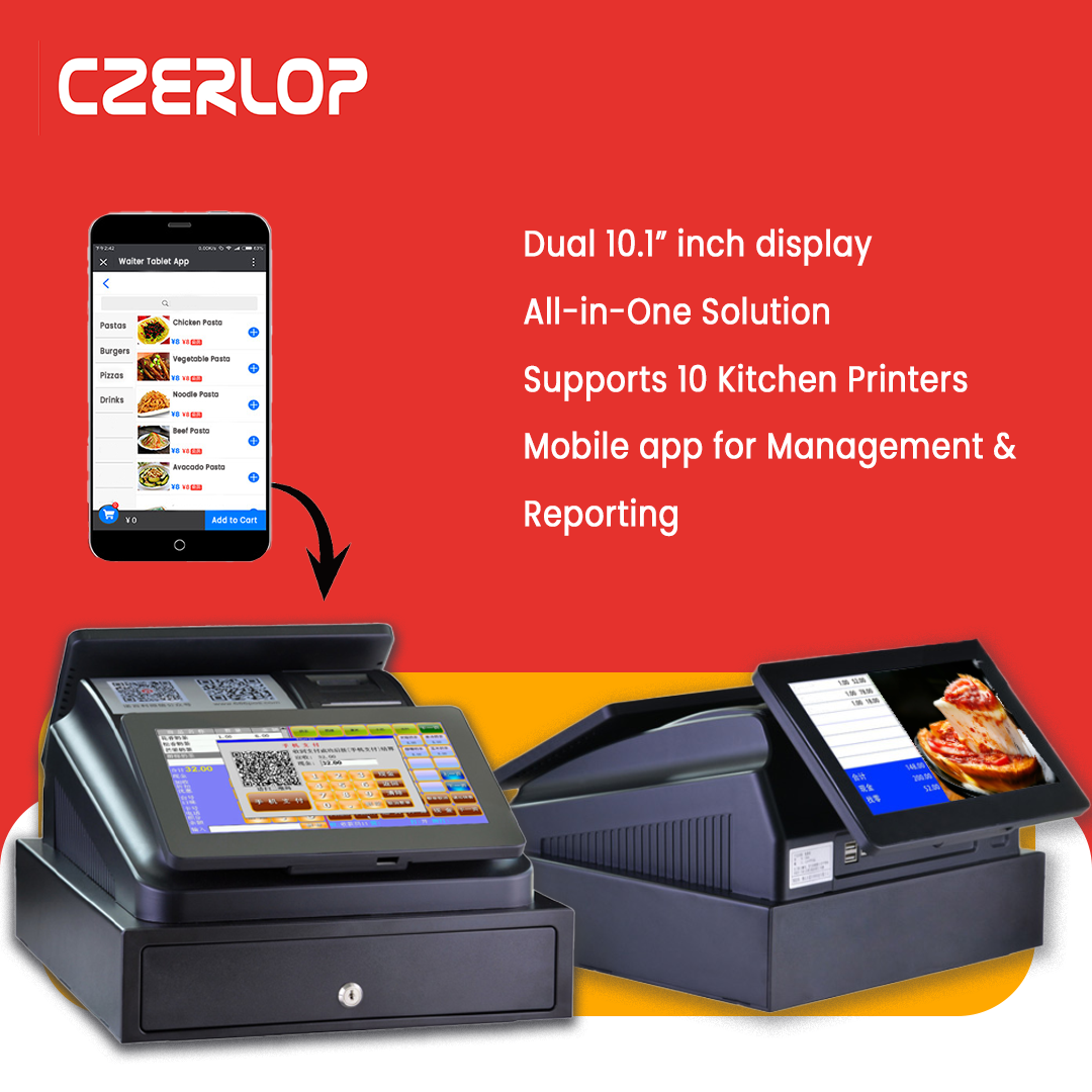 Touch Cash Register Dual-Display | CZERLOP TP-907-D - Image 4